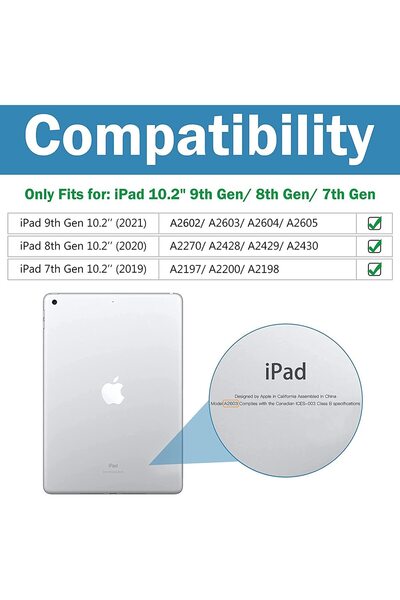 SIGLOO Husa Slim Smart Cover Trifold pentru iPad 2021 2020 2019 iPad Air3 iPad Pro 10.5 inci black