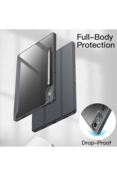 SIGLOO Husa premium Lenovo Tab P12/Idea Tab Pro 12.7'' policarbonat, suport Smart Pen, Black