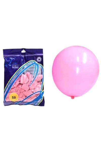Balloon Party Balloons Set - 50 Pieces, Pink
