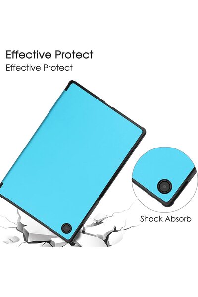 SIGLOO Husa Slim Smart Cover Trifold pentru iPad 2021 2020 2019 Air3 Pro 10.5 inci bleu marine