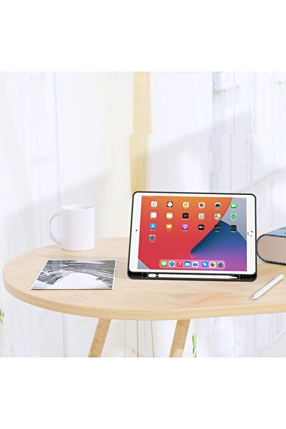 SIGLOO Husa premium Galaxy Tab S6 Lite 10.4", piele sintetica, suport Pen, spate PC, antisoc, Black