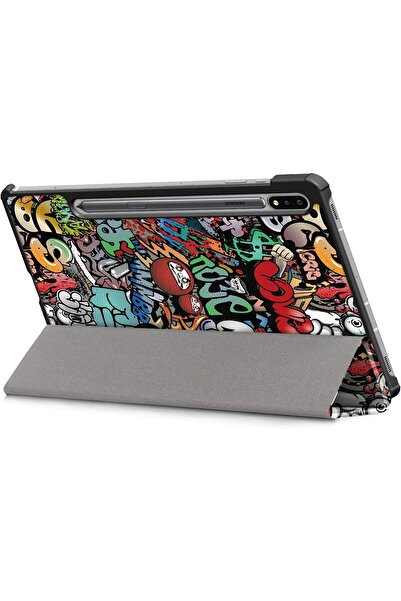 SIGLOO Husa Slim SmartCover Trifold pentru Samsung Tab S8 Plus S7 FE S7 Plus 12.4 inch graffity