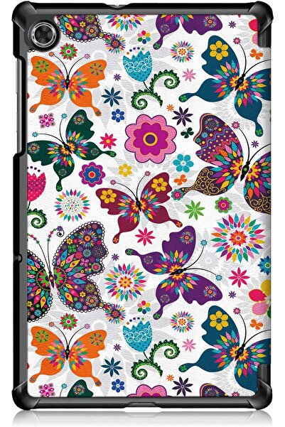 SIGLOO Husa premium Slim Smart Cover Trifold pentru Lenovo Tab M10 Plus 10.6 inci butterfly