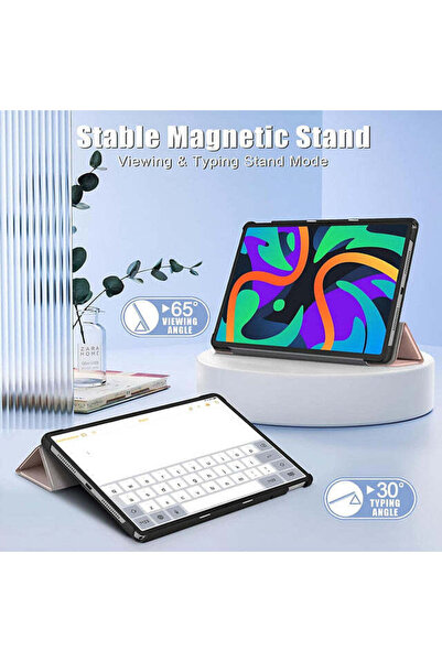 SIGLOO Husa slim Smart Cover Trifold pentru Lenovo Tab M10 3rd Gen 10.1 inci pink