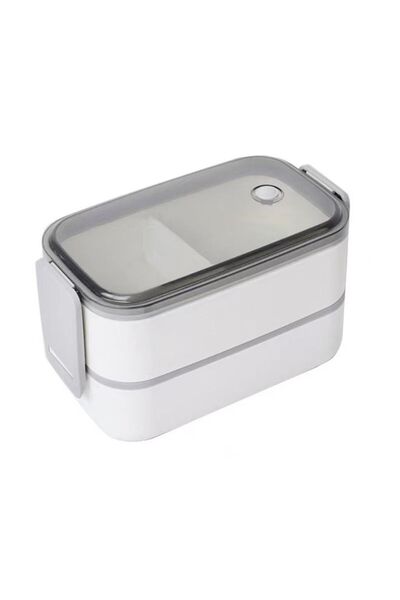 Generic Double Layer Sleek Design Airtight Lunch Box Stainless Steel Leak Pro...