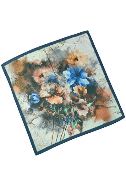 mim eşarp Eșarfă din bumbac cu model de flori Enba 90x90 cm