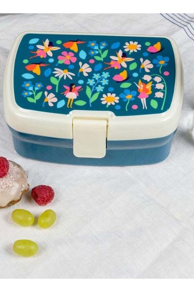 Generic Fairies in the Garden Lunch Box with Tray – Girl’s School Lunch Box w...