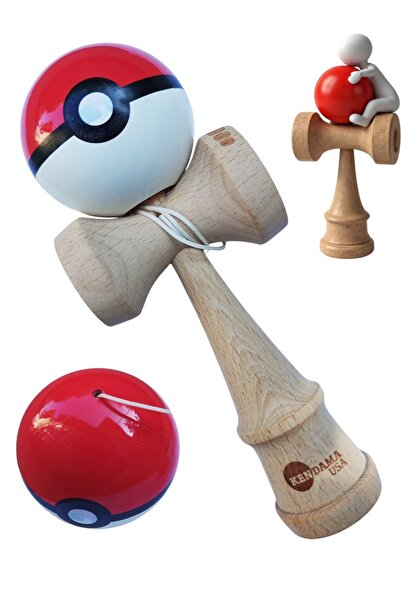 BV Kendama profesională, minge din lemn + autocolant pentru telefon, 135KD