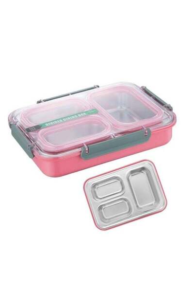 Generic Stainless Steel Bento Lunch Box for Kids and Adults Leakproof Food Co...