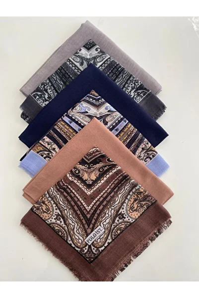 poloist 6 Mixed Patterned Cheesecloth Writing