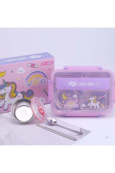 Generic Kids Lunch Box with Tableware,Customed for Kids Cartoon Bento Lunch B...