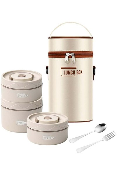 Generic Kids Thermal Bento Lunch Box Set for School, Insulated Lunch Containe...