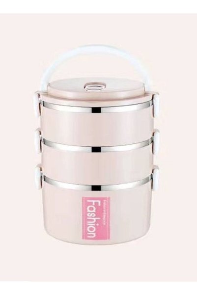 Generic Three Layer Stainless Steel Large Capacity Insulation Lunch Box