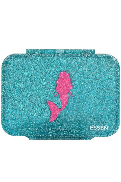 Generic Tritan Bento Lunch Box for Kids Girls - Teal Glitter Mermaid