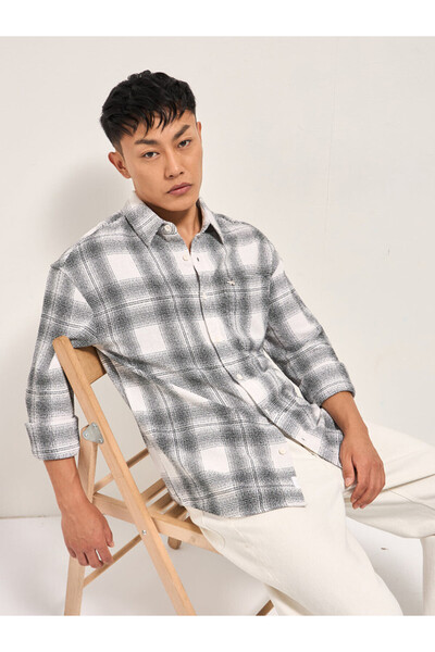 The Bear House Men's Regular Fit Cotton Shirt Long Sleeves Casual & Formal Soft Fabric