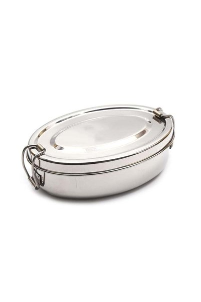 Generic Stainless Steel Tiffin Lunch Box Ovel Small