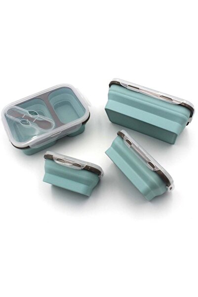 Generic Auroware School Lunch box Set 4 Collapsible Space serving Dishwasher ...