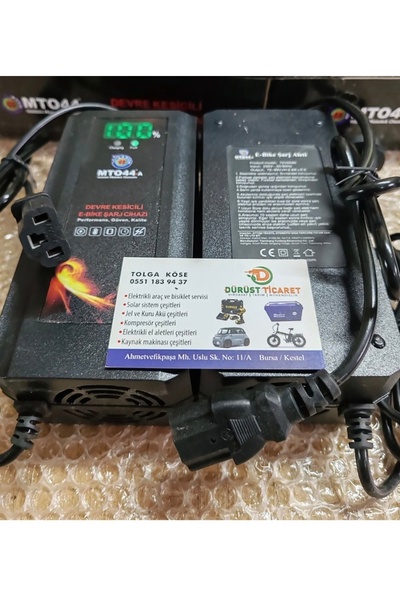 MTO 4 Akülü 48V 14 ah şarj aleti otomatik devre kesicili