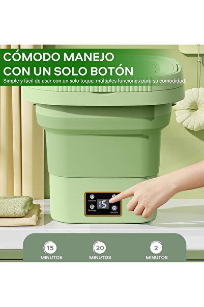 Generic غسالة محمولة، غسالة صغيرة، غسالة صغيرة قابلة للطي بسعة 9 لتر، سعة كبيرة، مع