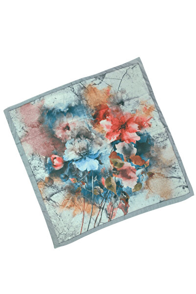 mim eşarp Eșarfă din bumbac cu model de flori Enba 90x90 cm