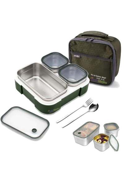 Generic BrainGiggles Insulated Leakproof BPA- Free Stainless Steel Bento Lunc...