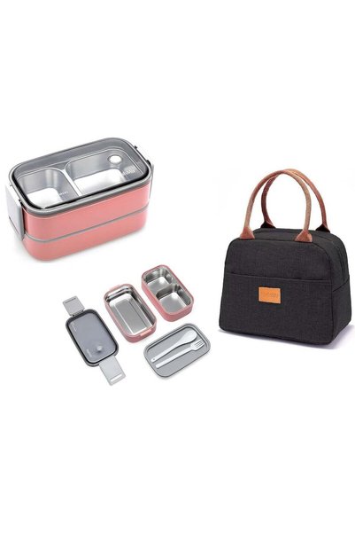 Generic Stainless Steel Lunch Box - Insulated Bento Box Multifunctional-Conta...