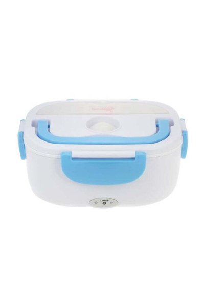 Generic Portable Electric Lunch Box White/Blue