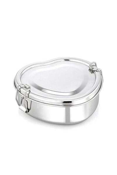 Generic Stainless Steel Tiffin Lunch Box Heart Medium