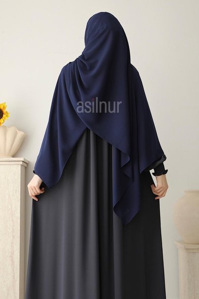 ASİLNUR Elif Büyük Boy Şal 70x220 Lacivert