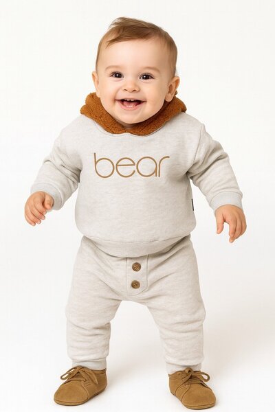 Kids Kingdom Cotton Hooded 2-Piece Baby Boy Set