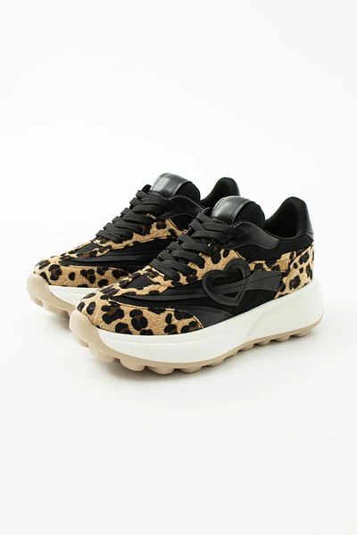 Zerenyus Kenedi Premium Leopard Suede Women's Sports Shoes