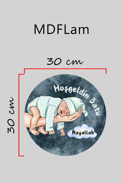Dormot Ψηφιακή εκτύπωση με μοτίβο ξύλινο Παιδικό δωμάτιο, Βρεφικό δωμάτιο, Στολίδι πόρτας, Στολίδι τοίχου