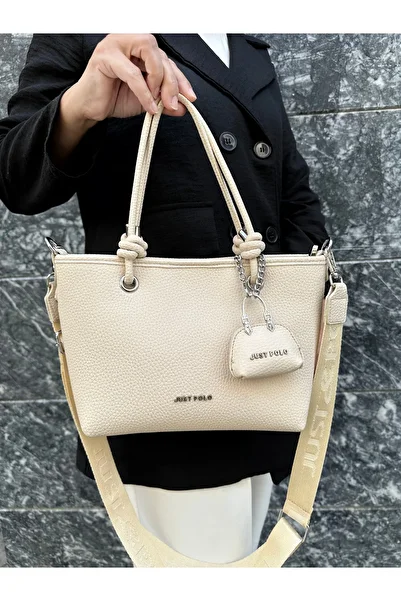 Just Polo Original Women's Special Design Luxury Soft Leather Adjustable Cross Column Strap Shoulder Bag