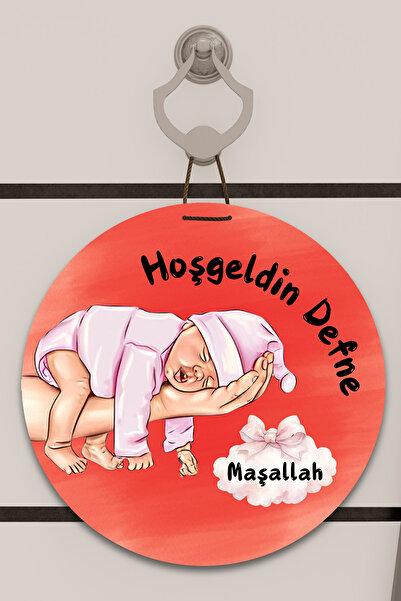 Dormot Model de imprimare digitală din lemn pentru cameră pentru copii, cameră pentru bebeluși, ornament pentru ușă, ornament pentru perete