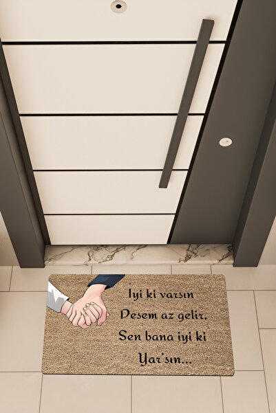 Dormot Imprimare digitală de bună calitate, maro, cu tema "Good You're Here" ...