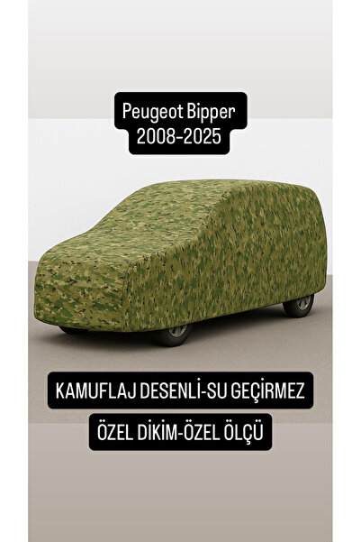 içel çadır بيجو بيبير 2008-2025 قماش سيارة مقاوم للماء بنمط مموه