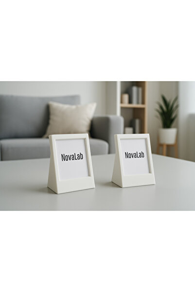 Nova lab Instax Photo Frame White 9X6 cm Instax Photo Frame Desktop - Pack of 2