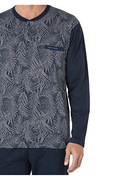 Pierre Cardin Чоловічий жакардовий 2-компонентний піжамний комплект з довгими рукавами - в коробці CH.6.111.C0