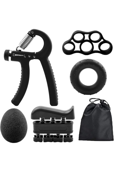 EcoFast Spor Aletleri Seti, El ve Bilek Kas Güçlendirici Set, 5 Parça El, Kol...