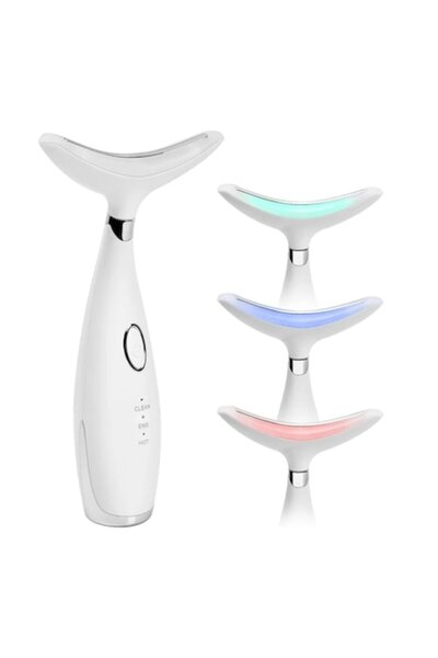 2AMNOVA Aparat Lifting Facial EMS 2AMNOVA, Masaj Facial cu Lumina LED Tricolo...