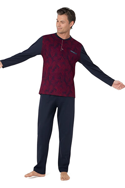 Pierre Cardin Erkek Jakarlı 2li Uzun kol Pijama Takım -Kutulu CH.6.111.C0