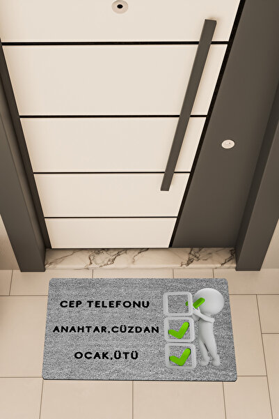 Dormot Covoraș de ușă cu imprimare digitală de înaltă calitate, cu tema de me...