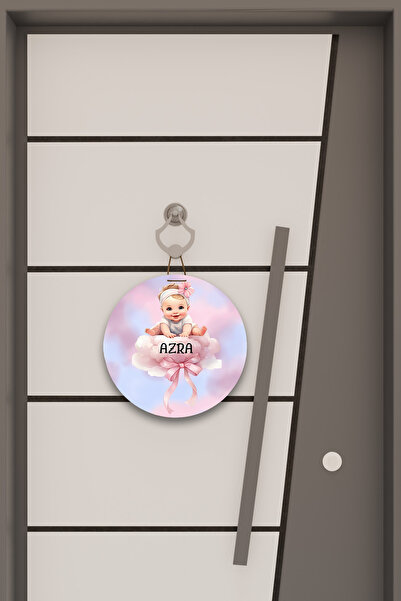 Dormot Dijital Baskı Desenli Ahşap Çocuk Odası, Bebek Odası, Kapı süsü, Duvar Süsü