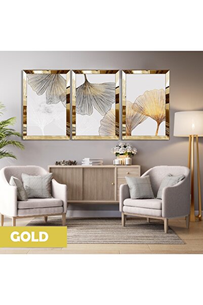 Harika bir ev HARİKABİREV | MODELU ABSTRACT FLORE CU LINI MINIMALE AURI | MDF...