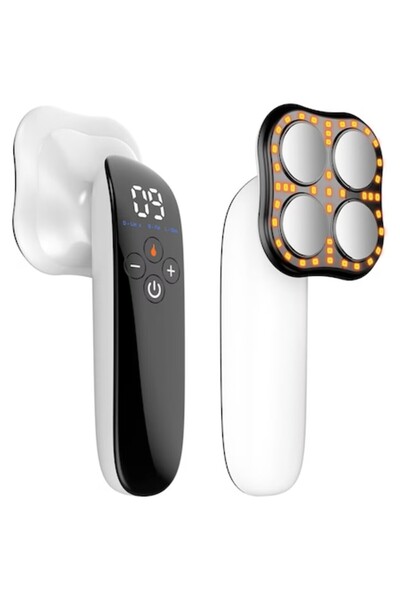 2AMNOVA Aparat Portabil Masaj Corporal EMS cu Lumina Rosie, 10 Trepte Intensi...