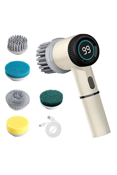 2AMNOVA Perie Electrica Rotativa pentru Curatenie 5 in 1, Reincarcabila USB, ...