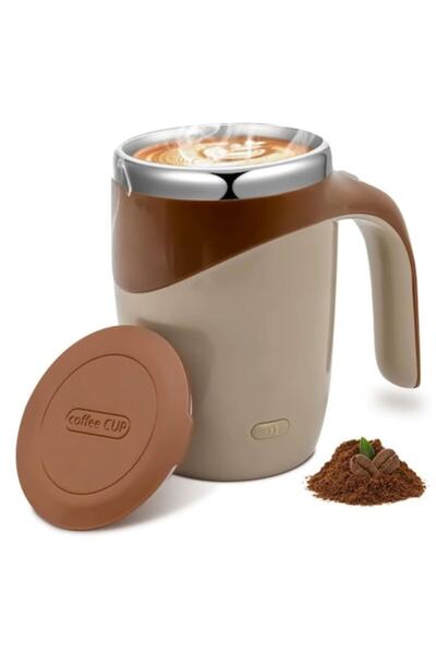 2AMNOVA Cana Automata cu Amestecare din Inox, 380 ml, Reincarcabila USB, pent...