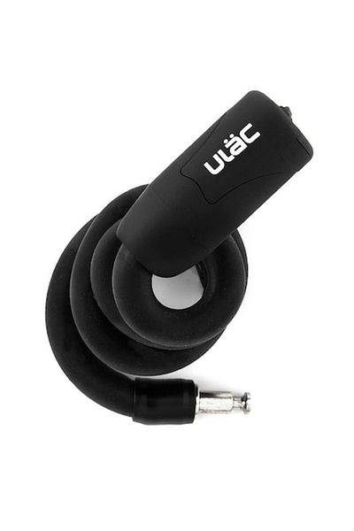 ULAC Avenir Bike Lock, 15mm thickness, 60cm length, memory cable, black