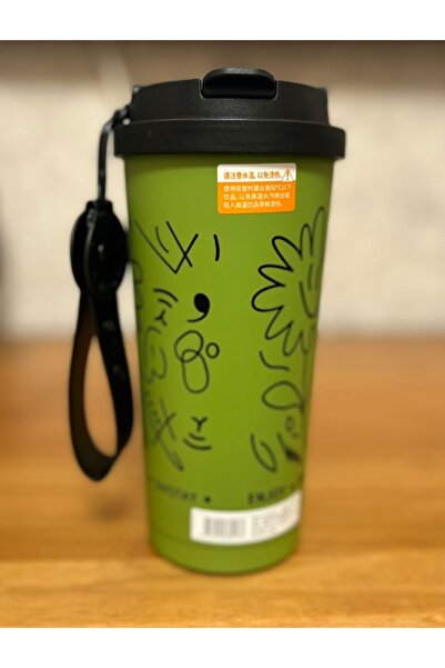 high value ÇİFT İÇİM 500ML ASKILI TERMOS HAKİ (ARABA-OFİS- KAMP-OKUL)