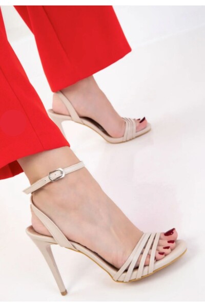 pabucmarketi Nude Women's Heeled Sandals